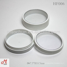 HF006 White round cream plastic cosmetic jar